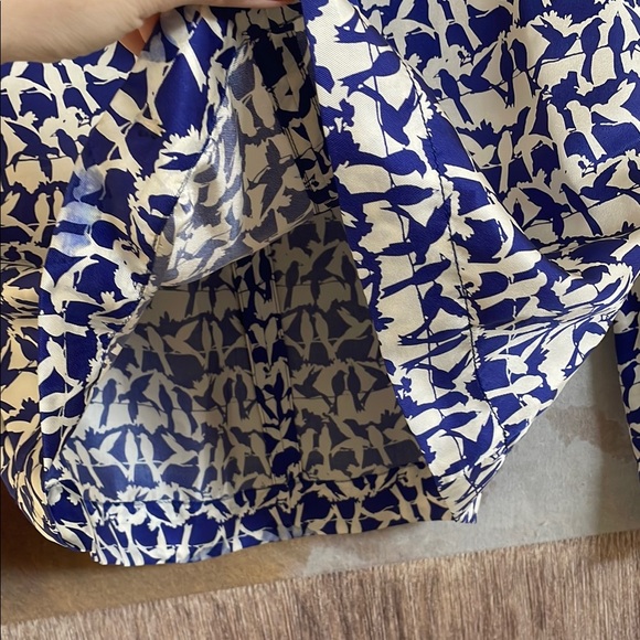 Tory Burch Birds on a Wire Women's Top Silk 4 - Picture 6 of 7